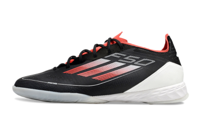 Adidas F50 Pro IC Indoor & Futsal Soccer Shoes - Black/Red/White