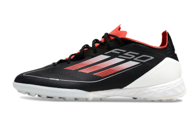 Adidas F50 Pro TF Artificial Turf Soccer Shoes - Black/Red/White