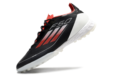 Adidas F50 Pro TF Artificial Turf Soccer Shoes - Black/Red/White