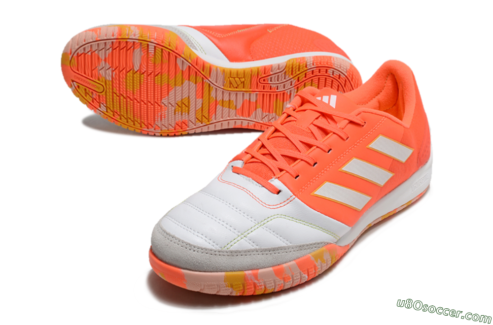 Adidas Top Sala Competition IC Indoor & Futsal Soccer Shoes - White/Red/Yellow 3