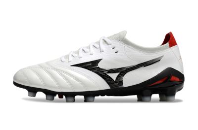 Mizuno Morelia Neo 4 FG Firm Ground Soccer Cleats - White/Black/Red