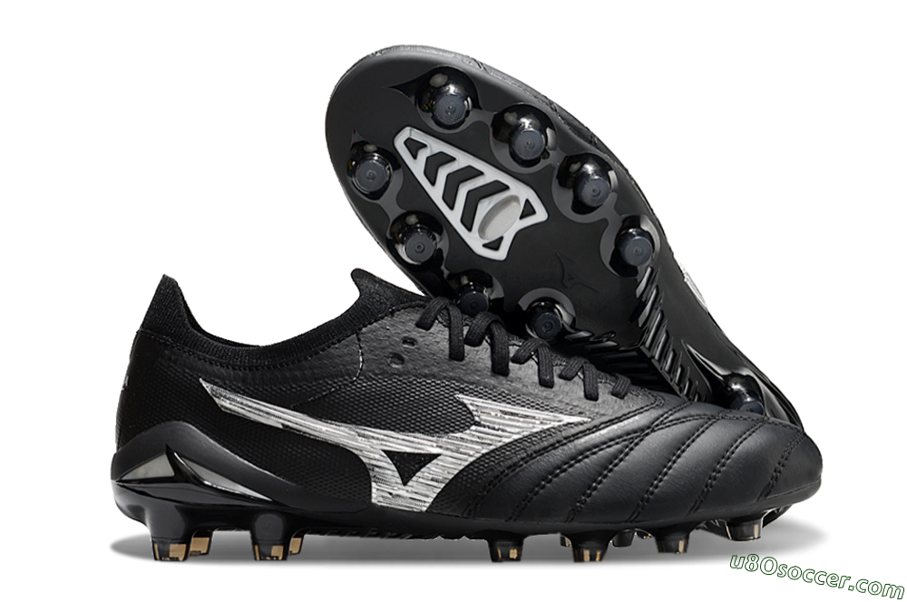 Mizuno Morelia Neo 4 FG Firm Ground Soccer Cleats - Black/White 1