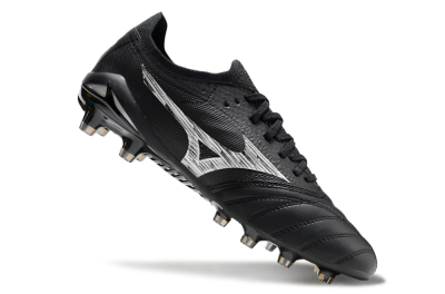 Mizuno Morelia Neo 4 FG Firm Ground Soccer Cleats - Black/White