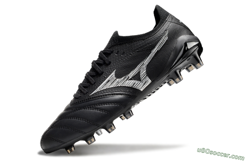 Mizuno Morelia Neo 4 FG Firm Ground Soccer Cleats - Black/White 5