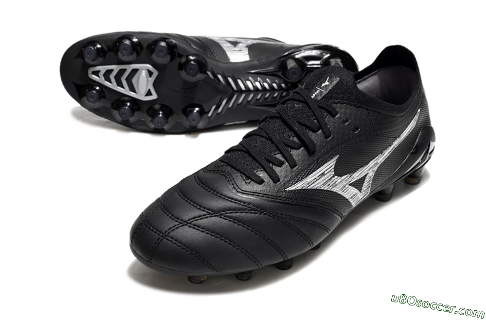 Mizuno Morelia Neo 4 FG Firm Ground Soccer Cleats - Black/White 3