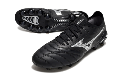 Mizuno Morelia Neo 4 FG Firm Ground Soccer Cleats - Black/White