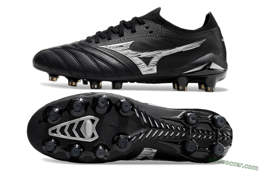 Mizuno Morelia Neo 4 FG Firm Ground Soccer Cleats - Black/White 0