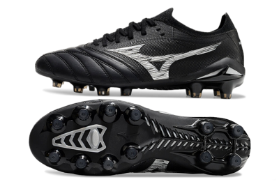 Mizuno Morelia Neo 4 FG Firm Ground Soccer Cleats - Black/White