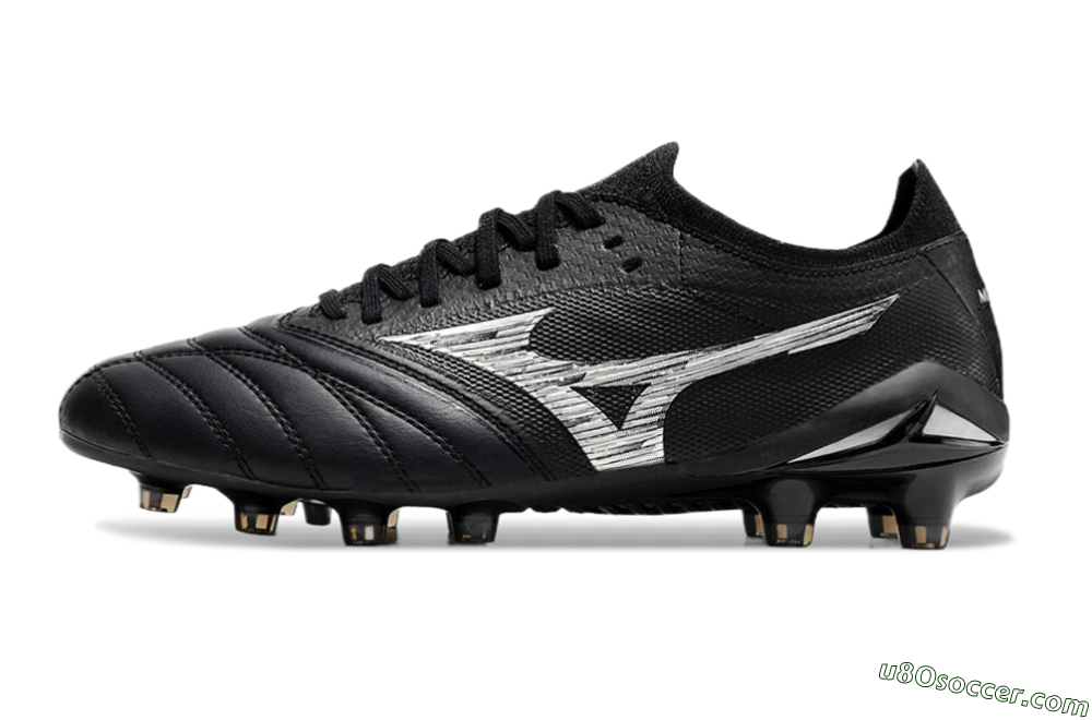 Mizuno Morelia Neo 4 FG Firm Ground Soccer Cleats - Black/White 2