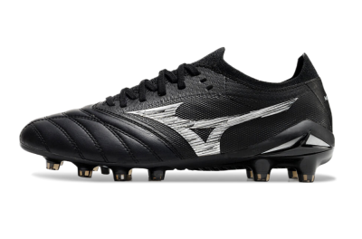 Mizuno Morelia Neo 4 FG Firm Ground Soccer Cleats - Black/White