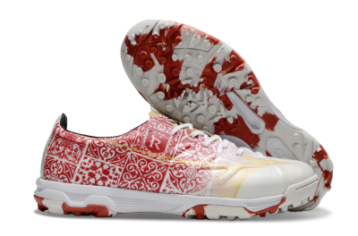 Mizuno Morelia Neo TF Artificial Turf Soccer Shoes - White/Red/Gold