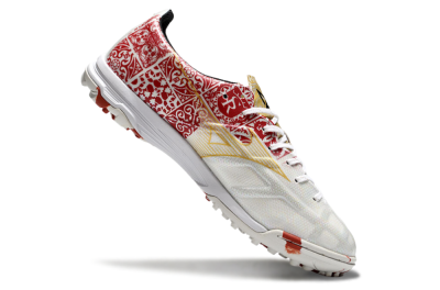 Mizuno Morelia Neo TF Artificial Turf Soccer Shoes - White/Red/Gold