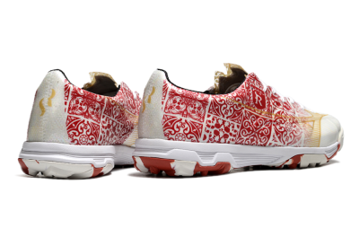 Mizuno Morelia Neo TF Artificial Turf Soccer Shoes - White/Red/Gold