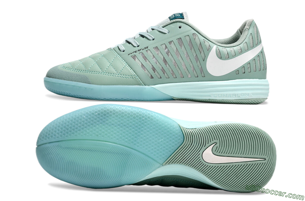 Nike Lunar Gato 2 IC Indoor & Futsal Soccer Shoes - Jade/White 0