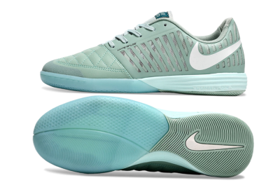 Nike Lunar Gato 2 IC Indoor & Futsal Soccer Shoes - Jade/White