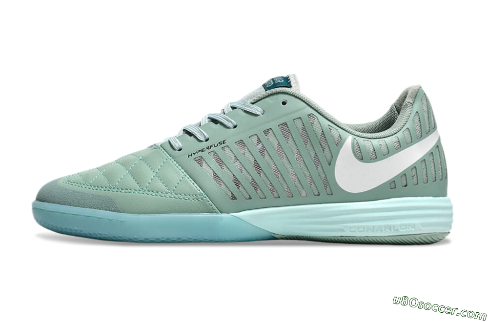 Nike Lunar Gato 2 IC Indoor & Futsal Soccer Shoes - Jade/White 2