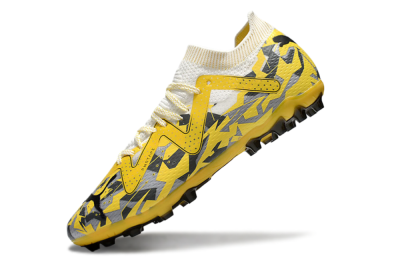Puma Future Ultimate MG Multi Ground Soccer Cleats - Yellow/White/Grey