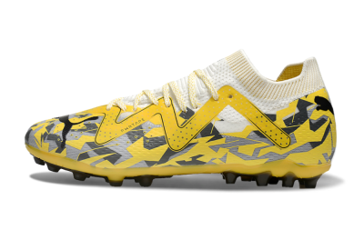 Puma Future Ultimate MG Multi Ground Soccer Cleats - Yellow/White/Grey