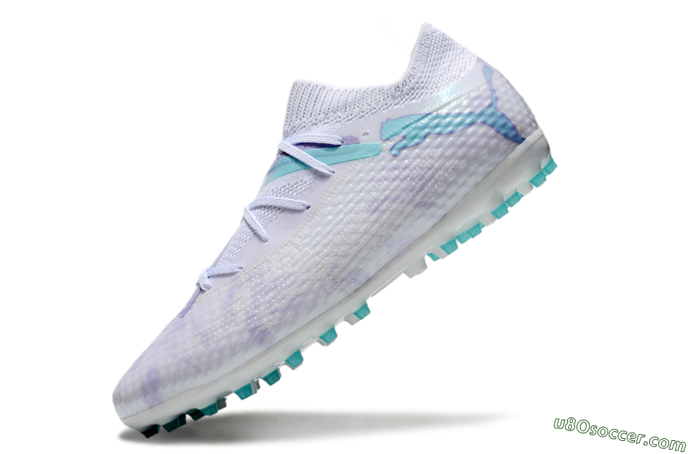 Puma Future Ultimate MG Multi Ground Soccer Cleats - Beige/Jade/Purple 5