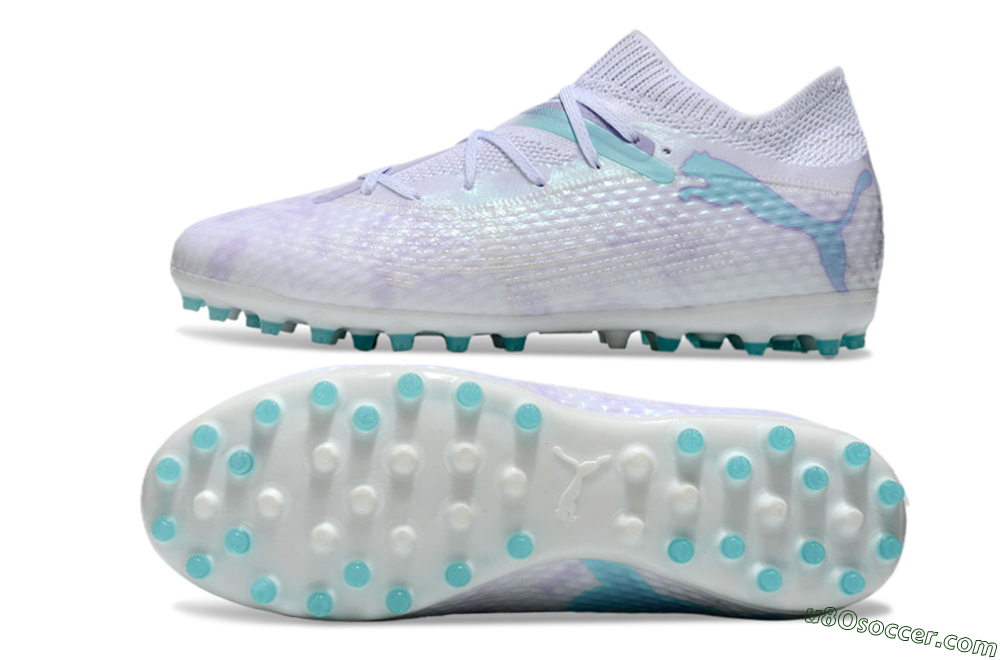 Puma Future Ultimate MG Multi Ground Soccer Cleats - Beige/Jade/Purple 0