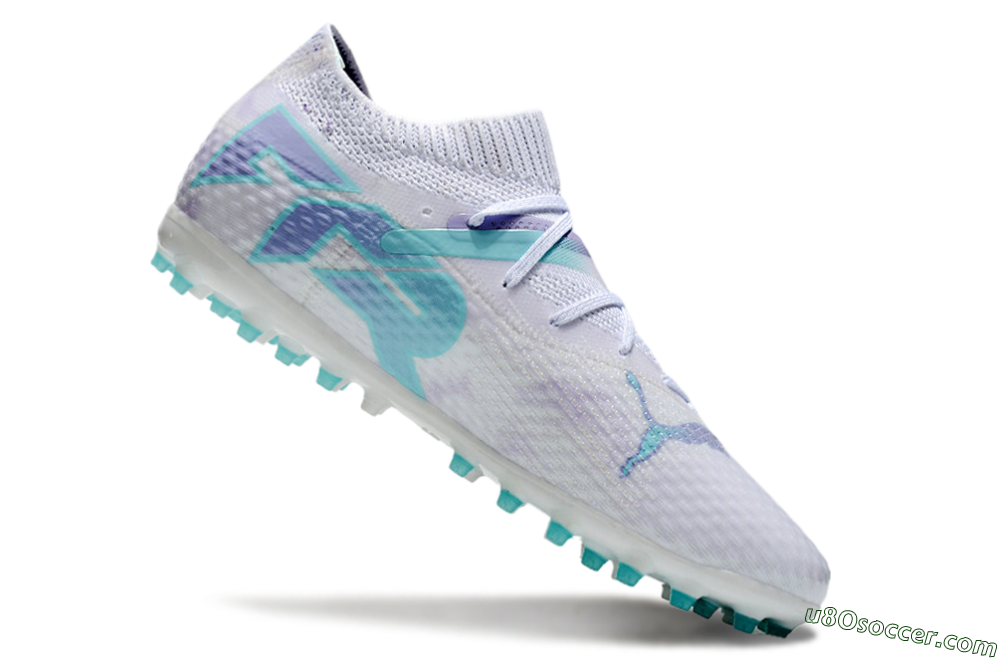 Puma Future Ultimate MG Multi Ground Soccer Cleats - Beige/Jade/Purple 4