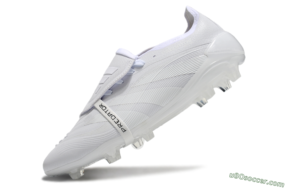 Adidas Predator Elite Foldover Tongue FG Firm Ground Soccer Cleats - White/Silver 5