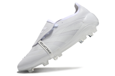 Adidas Predator Elite Foldover Tongue FG Firm Ground Soccer Cleats - White/Silver