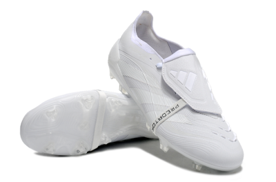 Adidas Predator Elite Foldover Tongue FG Firm Ground Soccer Cleats - White/Silver