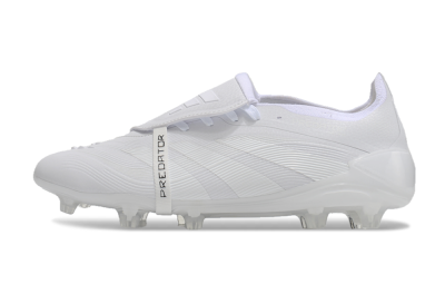Adidas Predator Elite Foldover Tongue FG Firm Ground Soccer Cleats - White/Silver