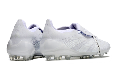 Adidas Predator Elite Foldover Tongue FG Firm Ground Soccer Cleats - White/Silver