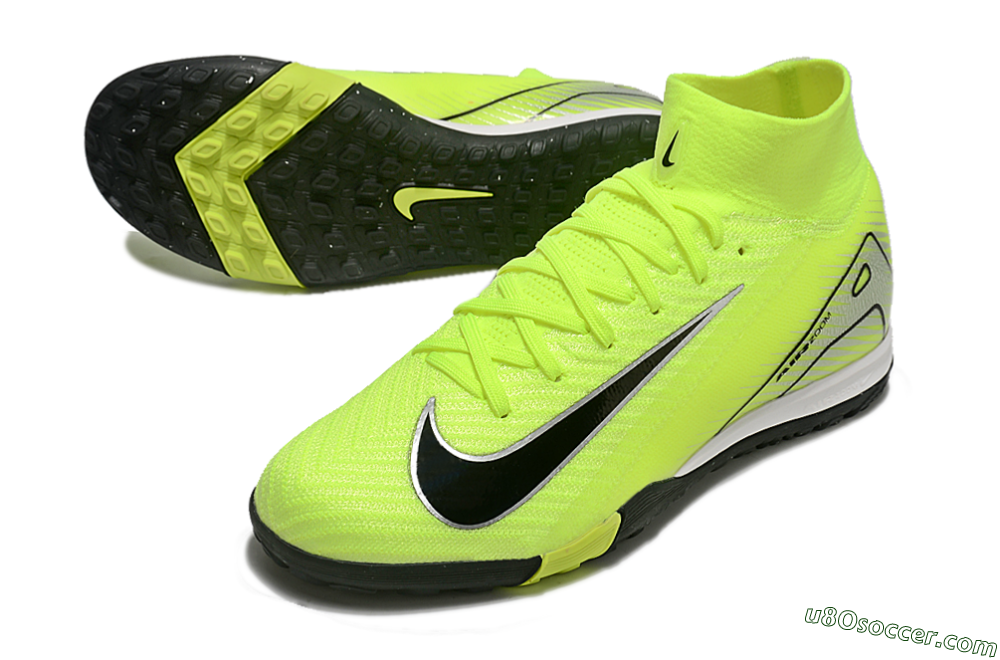 Nike Air Zoom Mercurial Superfly 10 Elite TF Artificial Turf Soccer Shoes - Yellow/Black/Silver 3