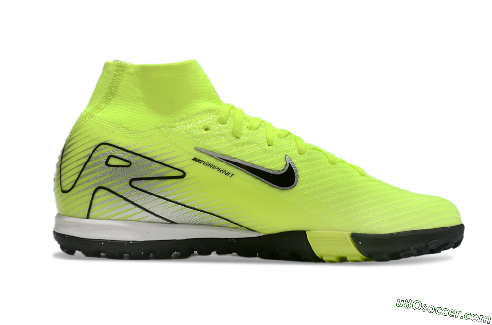 Nike Air Zoom Mercurial Superfly 10 Elite TF Artificial Turf Soccer Shoes - Yellow/Black/Silver 5