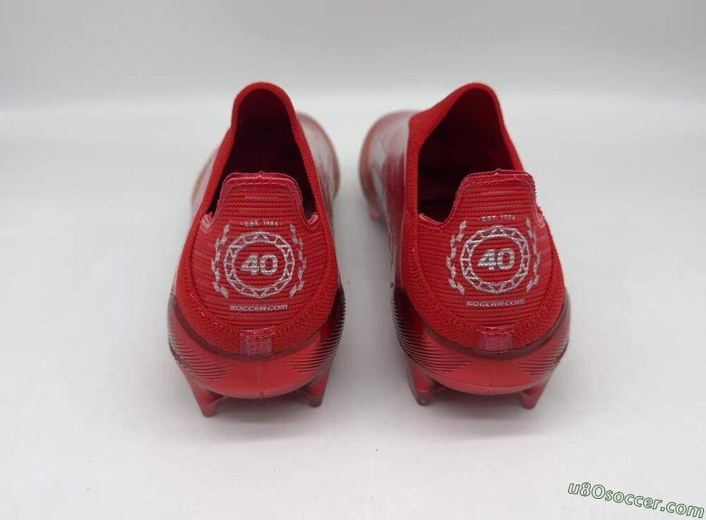 Adidas F50 Elite Laceless FG Firm Ground Soccer Cleats - Red/Silver