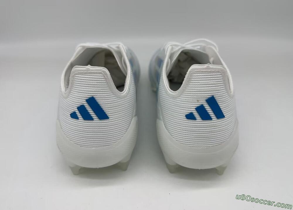 Adidas F50 Elite FG Firm Ground Soccer Cleats - White/Silver/Blue