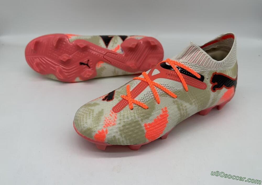 Puma Future 7 Ultimate FG Firm Ground Soccer Cleats - Beige/Black/Brown