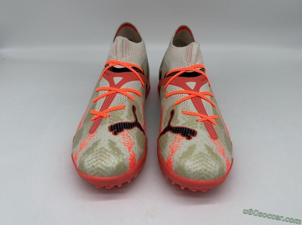 Puma Future Ultimate TF Artificial Turf Soccer Shoes - Beige/Red/Black