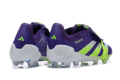 Adidas Predator Elite Foldover Tongue FG Firm Ground Soccer Cleats - Purple/Yellow/White