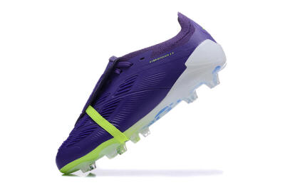 Adidas Predator Elite Foldover Tongue FG Firm Ground Soccer Cleats - Purple/Yellow/White