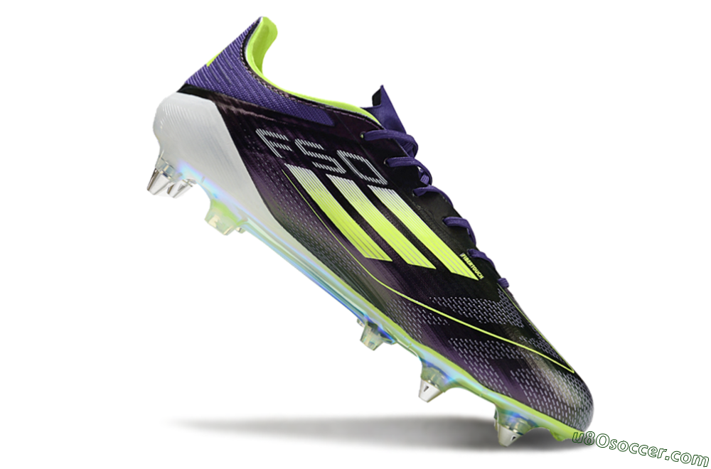 Adidas F50 Elite SG Soft Ground Soccer Cleats - Purple/Yellow/Gold 4