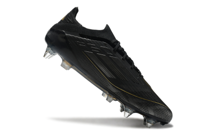 Adidas F50 Elite SG Soft Ground Soccer Cleats - Black/Silver/Gold