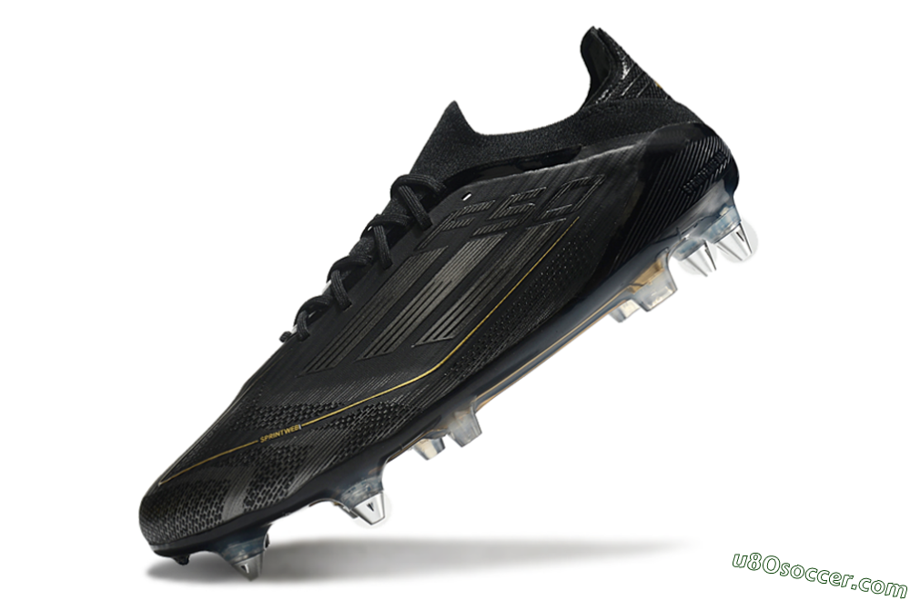 Adidas F50 Elite SG Soft Ground Soccer Cleats - Black/Silver/Gold 5