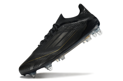Adidas F50 Elite SG Soft Ground Soccer Cleats - Black/Silver/Gold