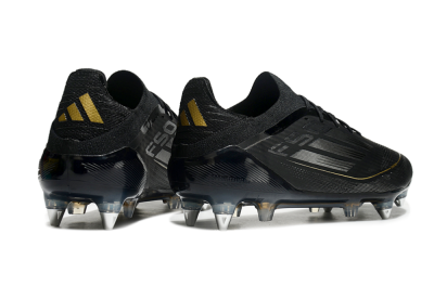 Adidas F50 Elite SG Soft Ground Soccer Cleats - Black/Silver/Gold