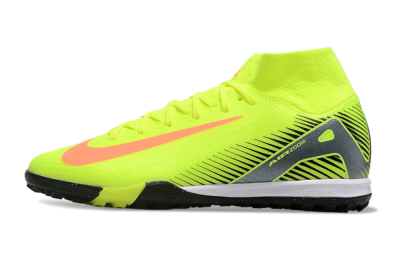 Nike Air Zoom Mercurial Superfly 10 Elite TF Artificial Turf Soccer Shoes - Yellow/Orange/Silver/White