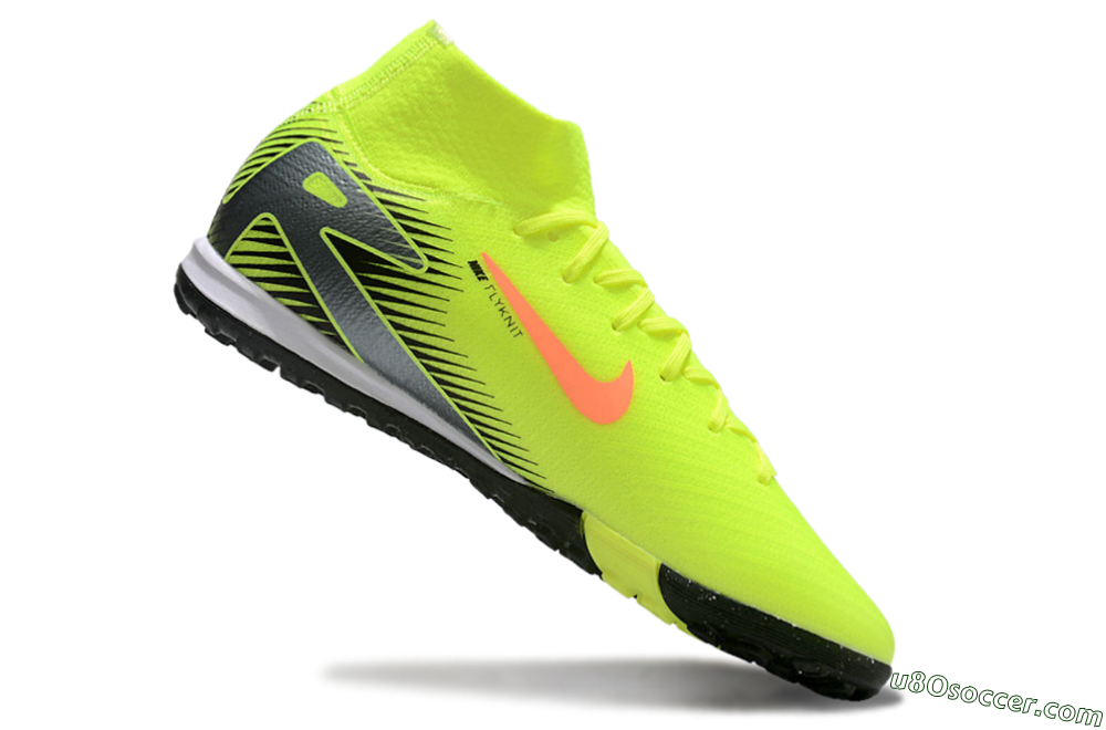 Nike Air Zoom Mercurial Superfly 10 Elite TF Artificial Turf Soccer Shoes - Yellow/Orange/Silver/White 4