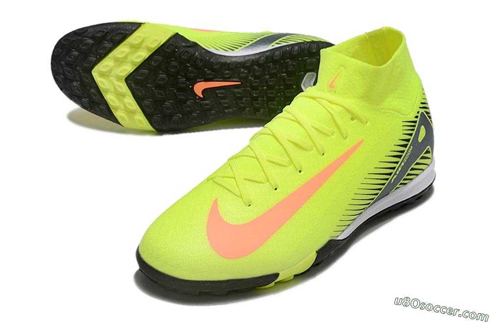 Nike Air Zoom Mercurial Superfly 10 Elite TF Artificial Turf Soccer Shoes - Yellow/Orange/Silver/White 3