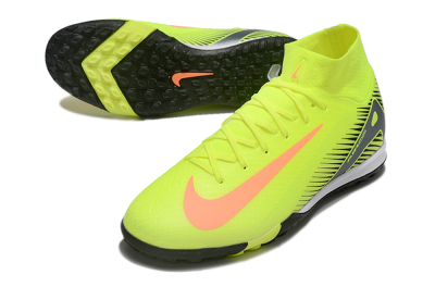 Nike Air Zoom Mercurial Superfly 10 Elite TF Artificial Turf Soccer Shoes - Yellow/Orange/Silver/White