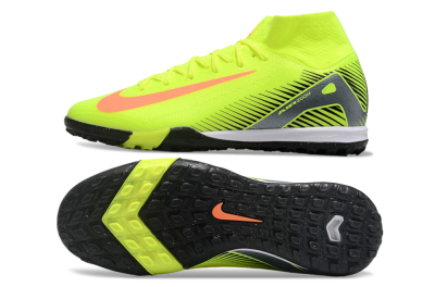 Nike Air Zoom Mercurial Superfly 10 Elite TF Artificial Turf Soccer Shoes - Yellow/Orange/Silver/White