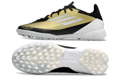 Adidas F50 Pro TF Artificial Turf Soccer Shoes - Gold/White/Black