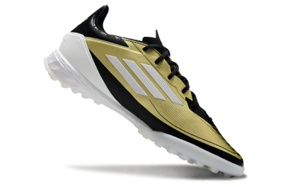 Adidas F50 Pro TF Artificial Turf Soccer Shoes - Gold/White/Black
